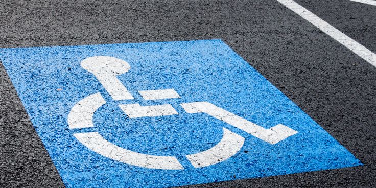 disabled parking space