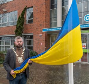 SDCC Mayor Ukranian Flag Tallaght