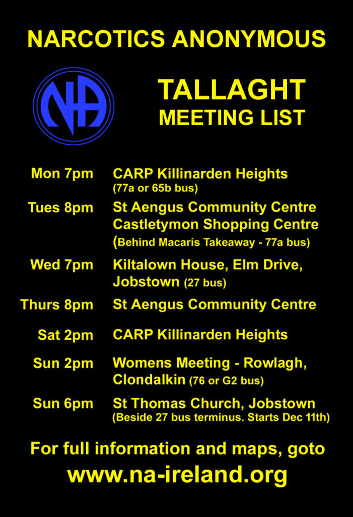 Tallaght NA Meeting List